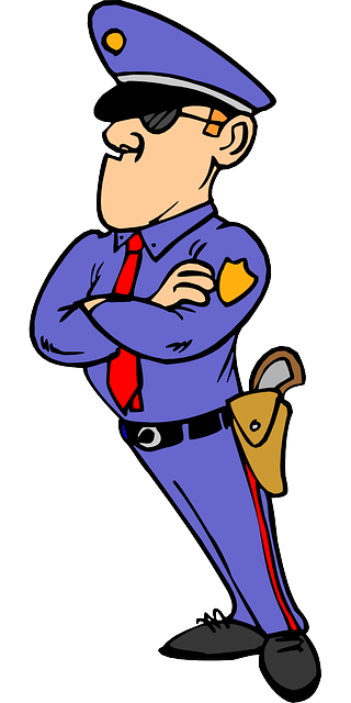 illustration of a security guard
