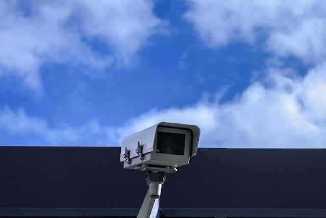  A surveillance camera at a showroom