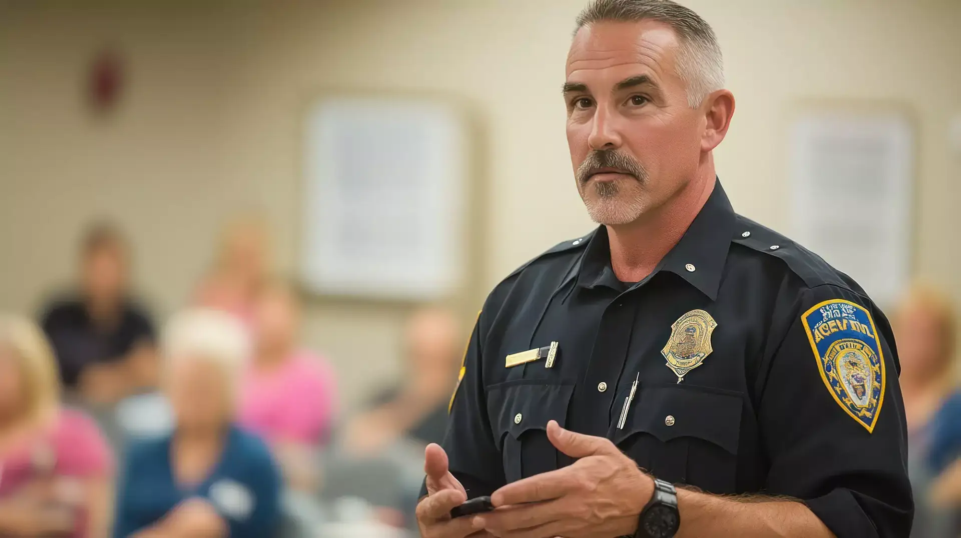 Close-up portrait of a middle-aged man with a well-groomed grey beard and mustache.